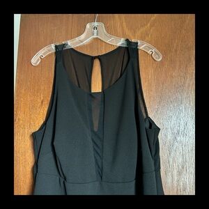 Connected Apparel Plunging Neckline Dress